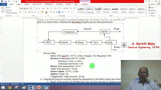 Lecture 31: Simulation of a Flowsheet in Aspen Effect of T&P in Aspen