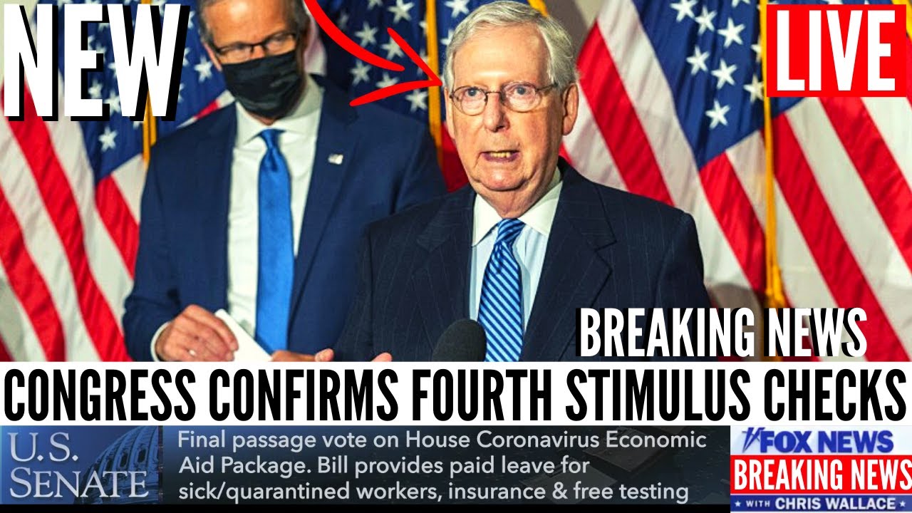 Fourth Stimulus Check Update April Congress JUST Confirmed 1,400