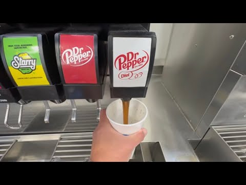 Amazing Soda Refills Collection POV ASMR Getting Drinks at Soda Fountain Coke PepsiSprite StarryHi-C
