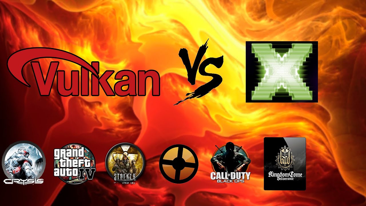 API Vulkan (DXVK) VS DirectX в Crysis, GTA 4, S.T.A.L.K.E.R, CoD Black Ops, TF2. [eng subs]