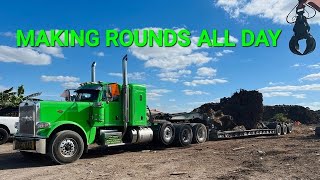 Hauling Stumps ALL Day with The 1 Stack Mack & Sweet Pete