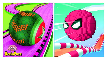 Going Balls | Fly Ball : Sky Parkour - Satisfying Mobile Games - All Level Gameplay Android, iOS