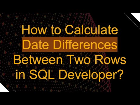 How to Calculate Date Differences Between Two Rows in SQL Developer?