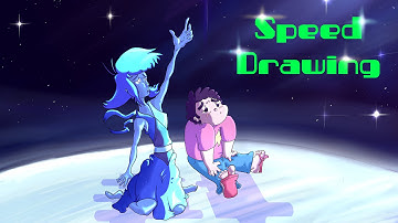 Speed drawing - Lapis Lazuli and Steven Universe - unusualbox