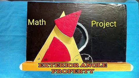 Exterior Angle property working model