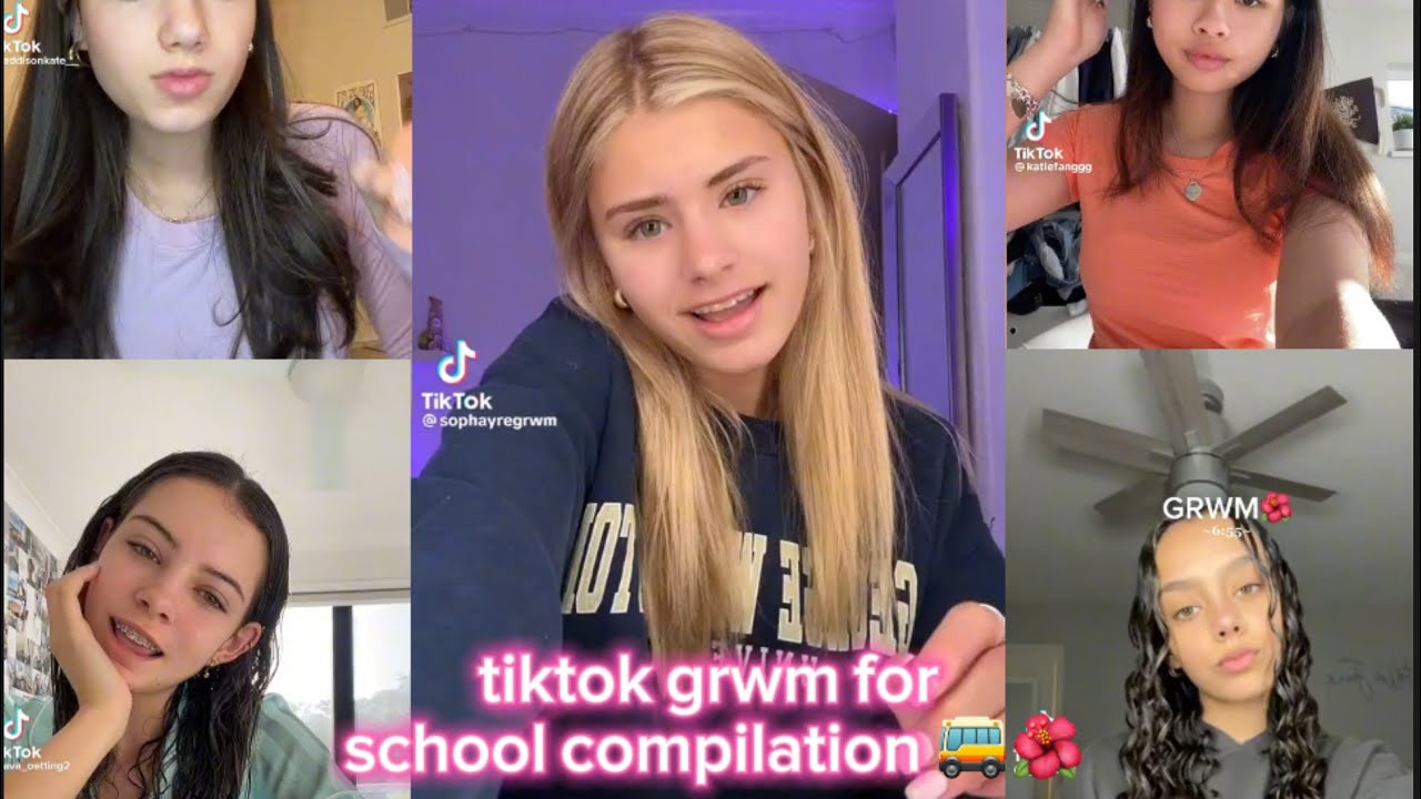 TikTok GRWM’S for school compilation || #trending #preppy #grwm #1 || meganscompilations