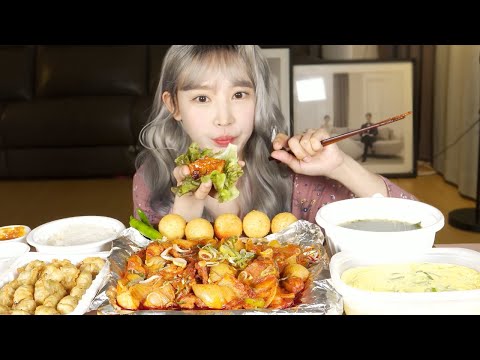 쭈삼새, 밥 두그릇 뚝딱 소통 먹방🥰 (2020.4.10 스트리밍) [eating show]mukbang korean food
