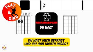 Rammstein - Du Hast | Scrolling Guitar Chords & Lyrics