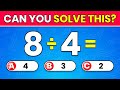 Can You Pass This Math Quiz? | Easy, Medium & Hard Levels 🧠