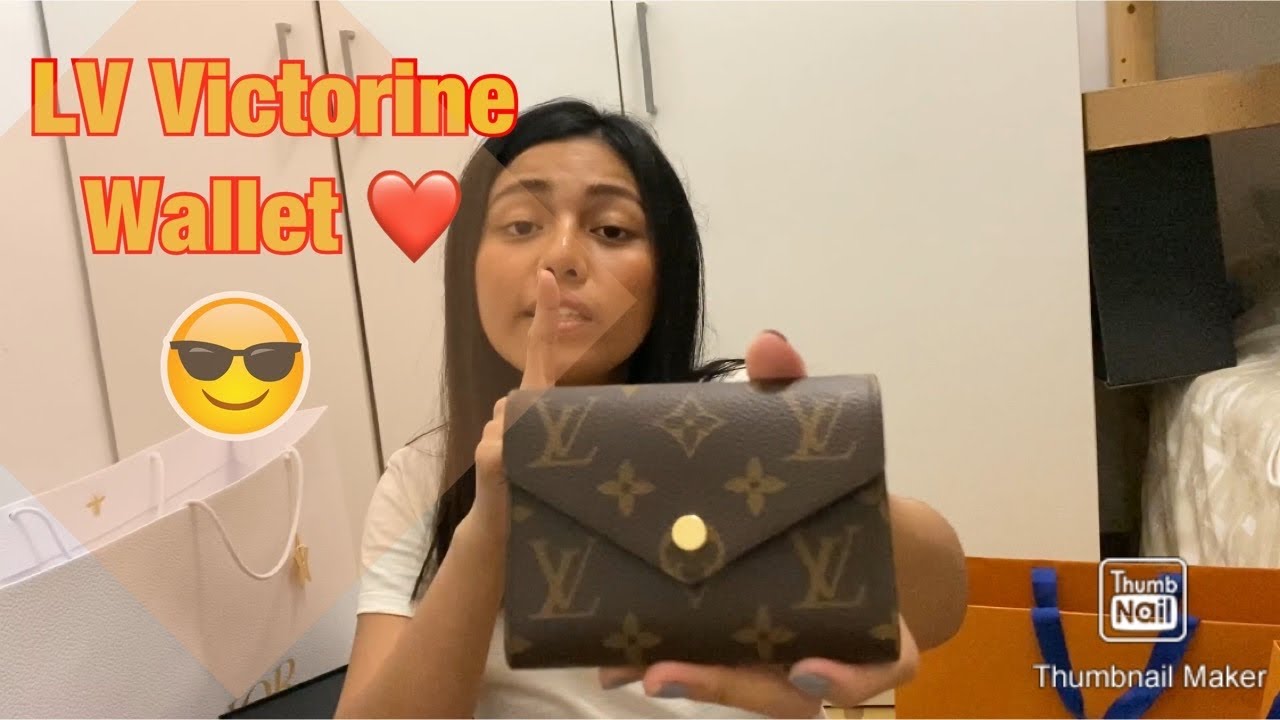 Victorine wallet BROWN from Louis Vuitton M62472 review+unboxing - YouTube