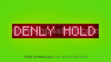 Escalator May Stop Suddenly Hold Handrail Scrolling Red Dot Matrix LED Text Animation on Green Scree