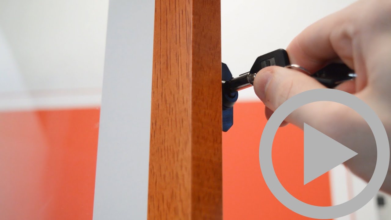 DisplayFrames Wood Poster SwingFrame with Optional lock YouTube