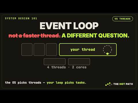 Why Does JavaScript Need an Event Loop If the OS Already Has Threads?