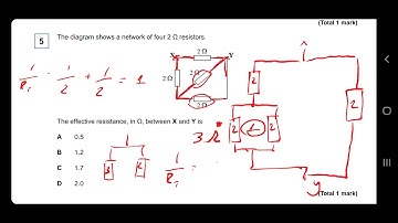 Electricity Multiple choice Exam Question Sample