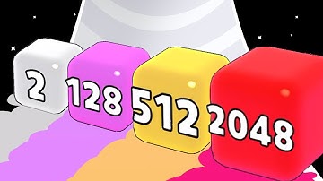 CUBE 2048 JUMP: Level Up Cube - ASMR Gameplay (Max Level)