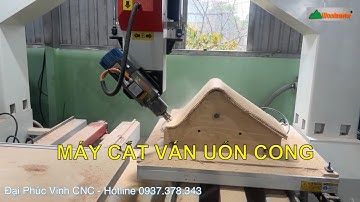 Máy cnc 4 trục (4 axis) thay dao tự động PRO-T1A4 Gia công cắt ván Plywood uốn cong, phay khuôn