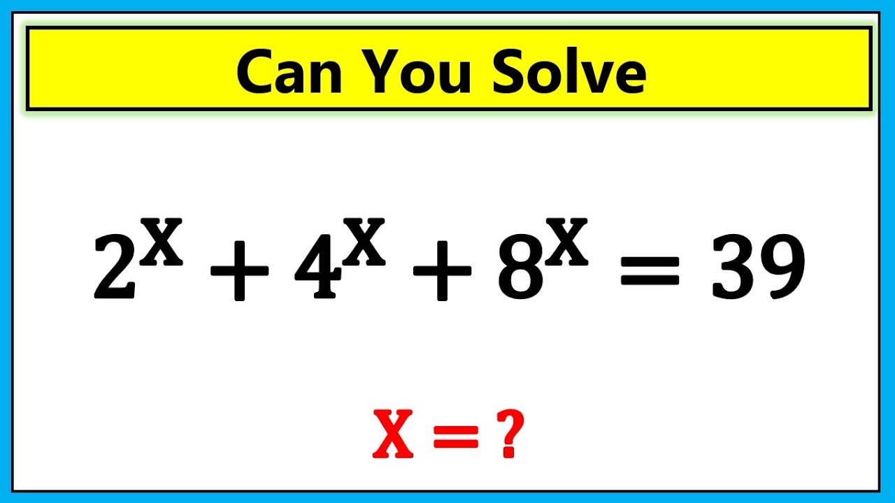 A Nice Math Olympiad Algebra Problems | Harvard University entrance exam question