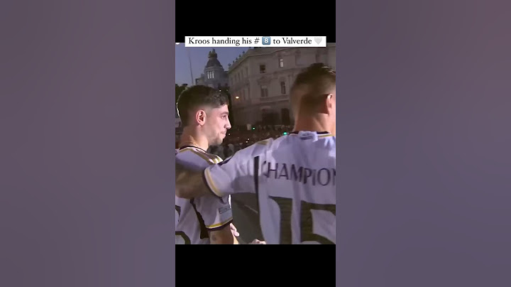 Toni Kroos gave his number 8 to Fede