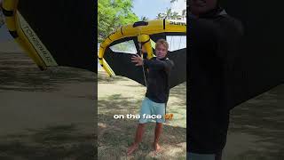 How to Jibe onto a wave Wing Foiling