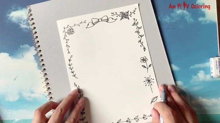 Decorate notebook - Hướng dẫn vẽ trang trí sổ tay đơn giản - An Pi TV Coloring