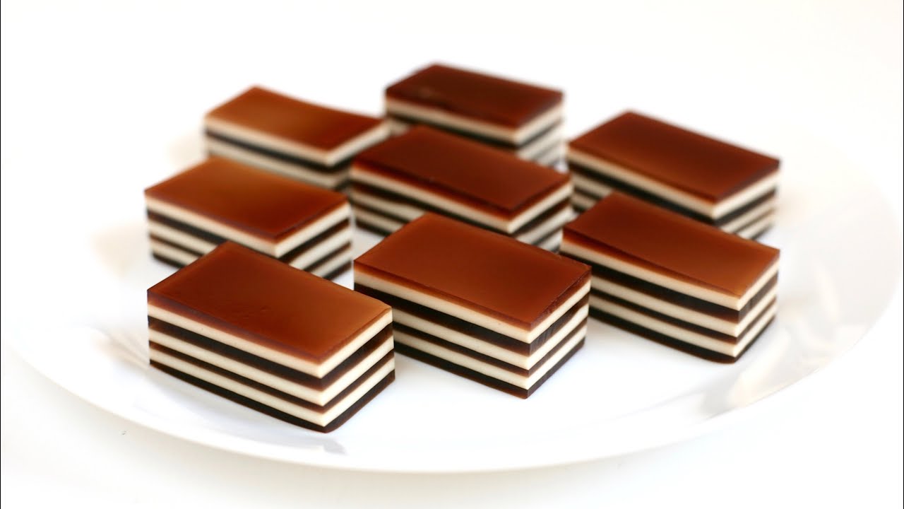 COFFEE CREAM LAYERED JELLO recipe - C\u00e1ch l\u00e0m TH\u1ea0CH RAU C\u00c2U ...