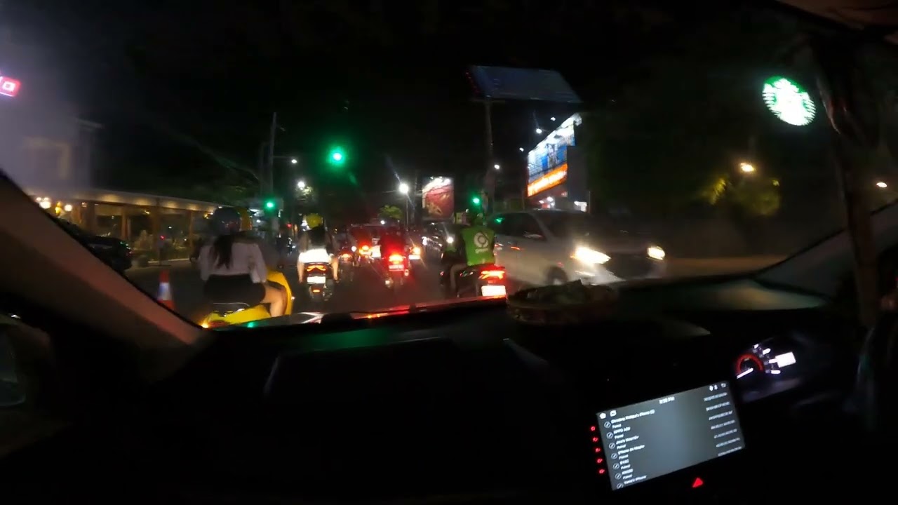 Bali Night Driving - Just a Few Scooters