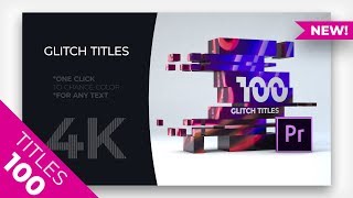 100 Glitch Titles | On VideoHive | Our projects