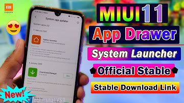 MIUI 11 - Official App Drawer Rolling Out | MIUI 11 New System Launcher App Drawer Update Features
