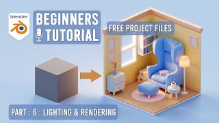 Blender 3D Beginners Tutorial: Create an Isometric Study Room final Part | For Absolute Beginners