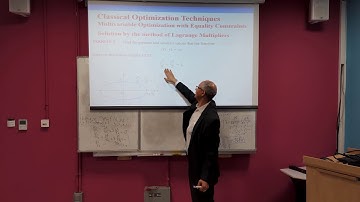 Multivariable Optimization with equality constraints (II): Optimization #2.2 | ZC OCW