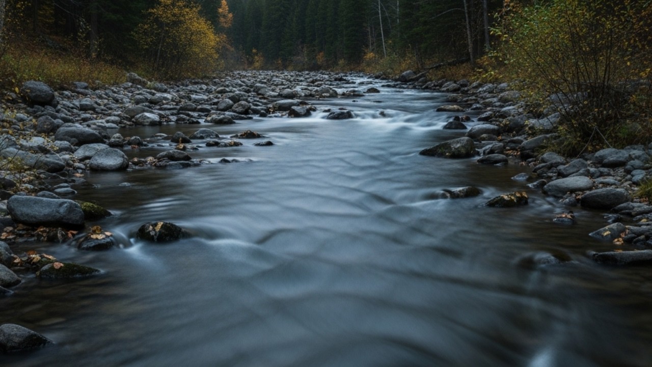 ASMR Soothing River Sleep 🌊 Pure Water Flow – No Birds, No Music