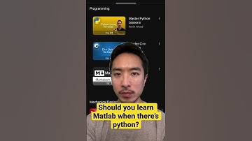 Should you learn Matlab when there’s python?