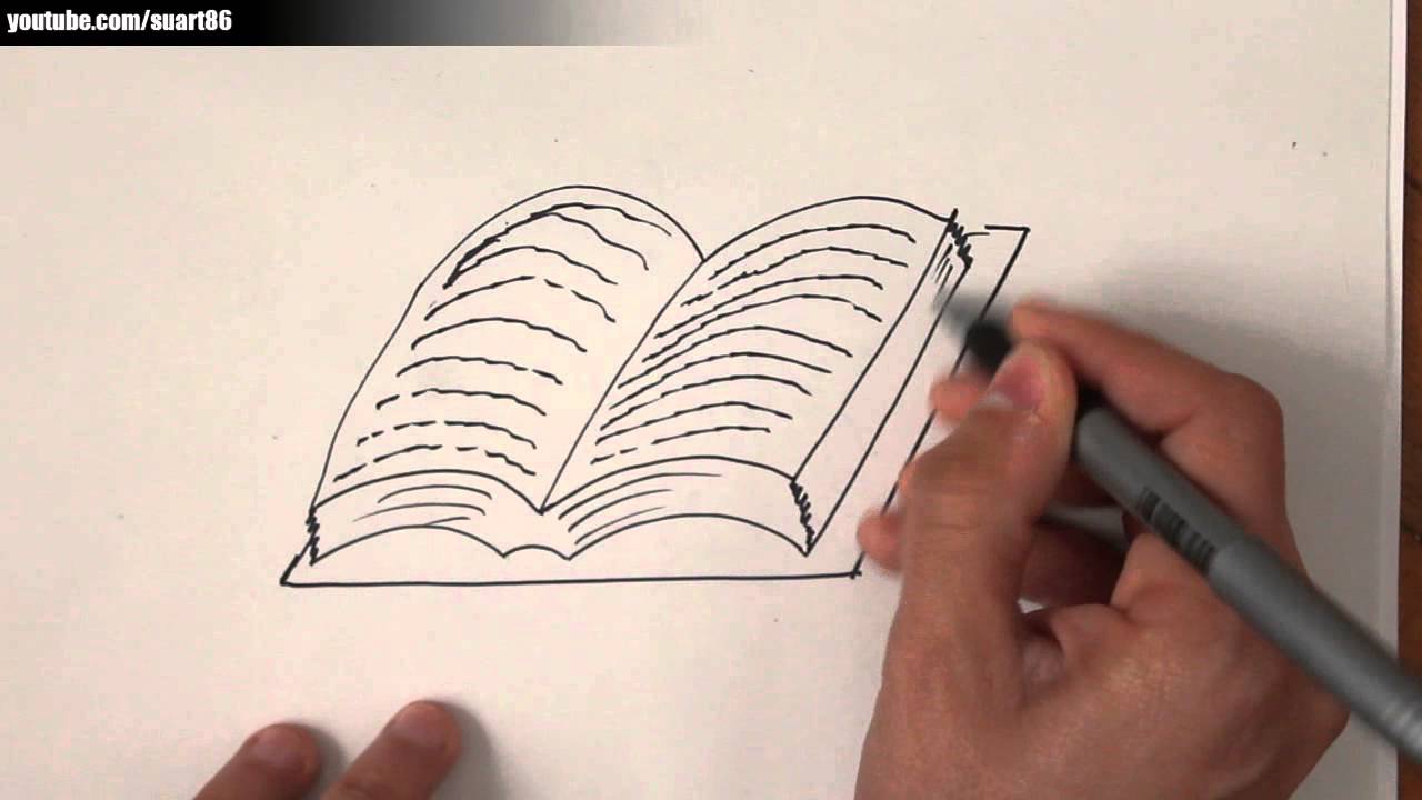 Como Dibujar Un Libro Youtube