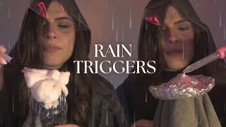 ASMR in the Rain 🌧️Triggers that simulate the sound of rain and thunderstorms