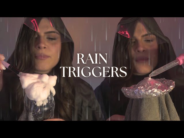 ASMR in the Rain 🌧️Triggers that simulate the sound of rain and thunderstorms