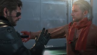 Metal Gear Solid V The Phantom Pain Diamond Dogs soldiers fight scene