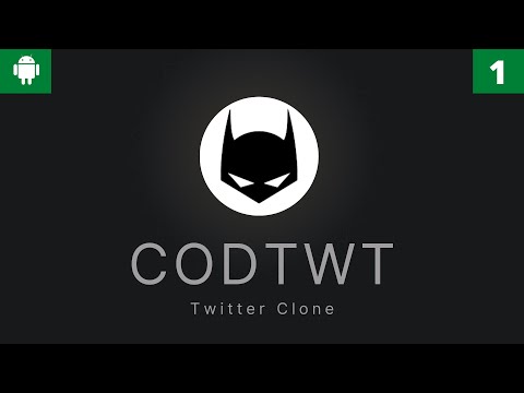 1st Android Mega Project - CODTWT a Twitter Clone | Demo #1