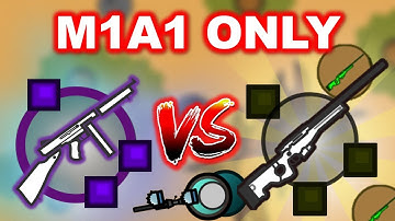 M1A1 vs. *DUAL AWM-S* + HACKER! || M1A1 Only Challenge | Surviv.io