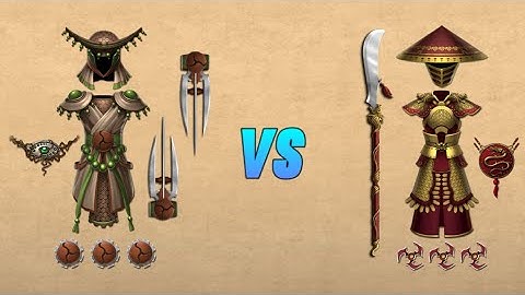 Shadow Fight 2 | Monk set vs Sentinel set | which one is the best? #shadowfight2