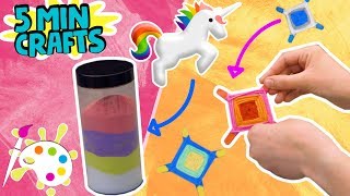 UNICORN Sand + God's EYE Tutorial  | 5 Minute Craft | How to Make | Easy Art and Craft for Kids