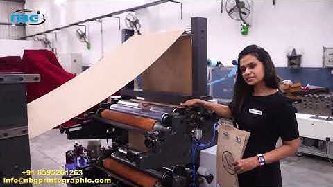 PAPER BAG MAKING MACHINE  |  Automatic Paper Bag Making Machine with Inline Flexo Printing Machine.