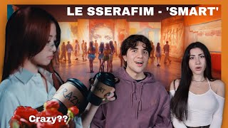 LE SSERAFIM (르세라핌) 'Smart' OFFICIAL MV REACTION!!