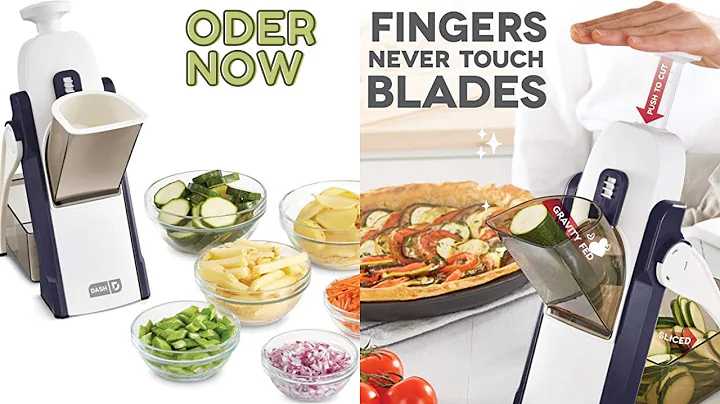 How to Use the Dash Safe Slice Mandoline Julienne + Dicer for Vegetables