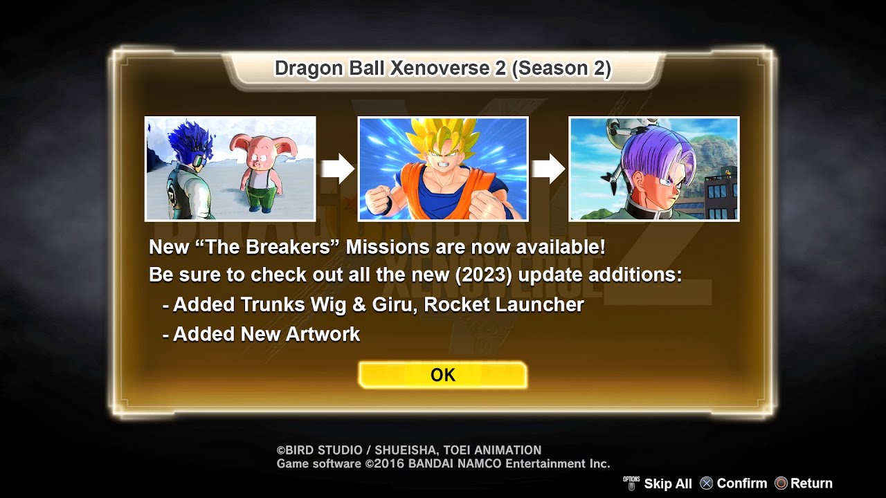 Dragon Ball Xenoverse 2 Gets New Missions and Free Update