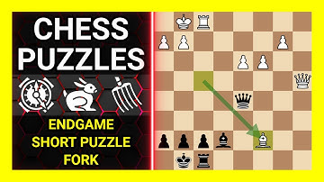 Chess Puzzles to Practice. Themes: Endgame, Short puzzle, Fork. Learn Chess