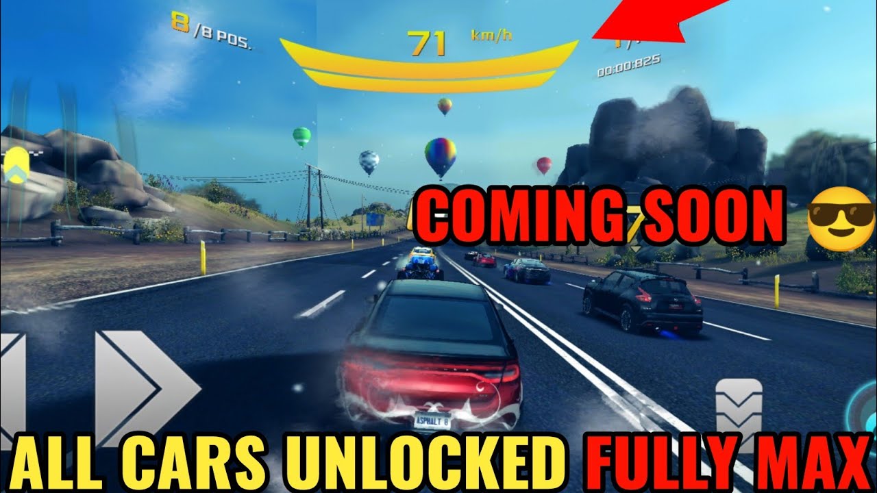 asphalt 8 mod apk all cars unlocked fully Upgraded 😱😱