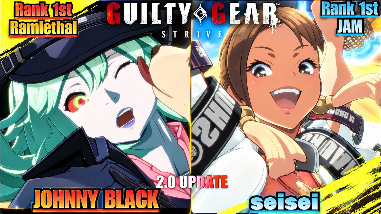 GGST2.0➤Rank 1st Ramlethal / ラムレザル [ JOHNNY BLACK ] vs Rank
