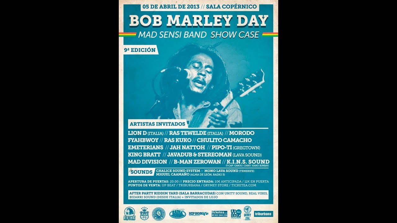 MAD SENSI BAND & INVITADOS (Ensayo en Okoumé Studios para BOB MARLEY DAY 2013)