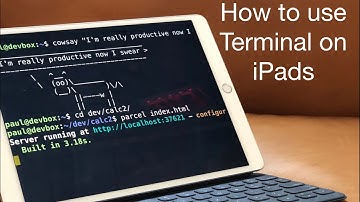 How to use Terminal on an iPad | (UNIX) Microsoft Azure Notebooks