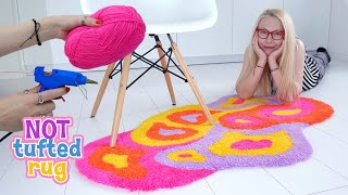 How To Make Wavy Blob Rug Without Any Special Equipment – DIY Not Tufted Shag Rug